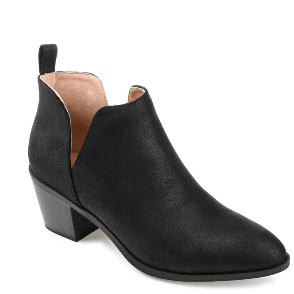 Journee Collection Women Lola Block Heel Bootie Black Size 10